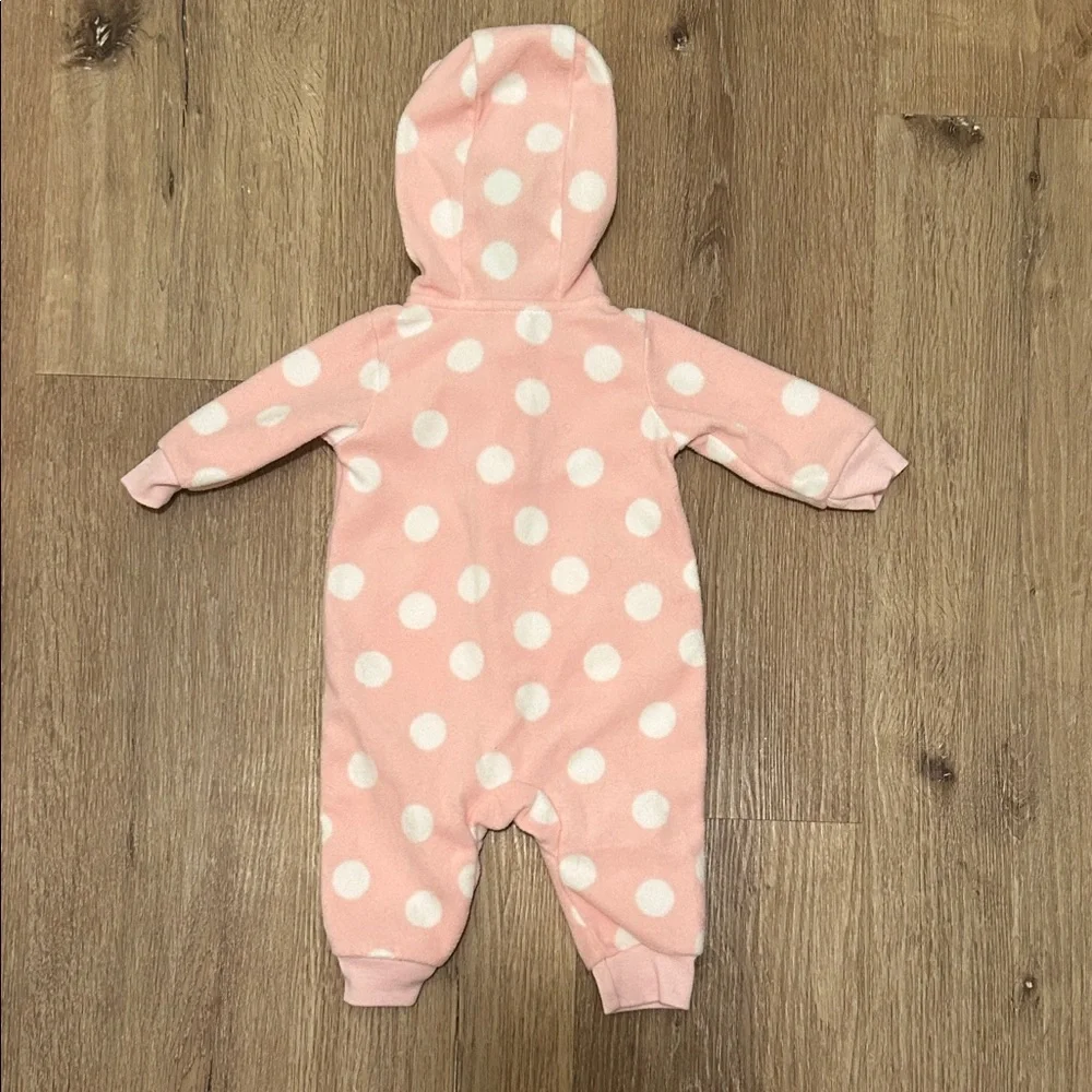Carter's Pink and White Polka Dot Baby One Piece